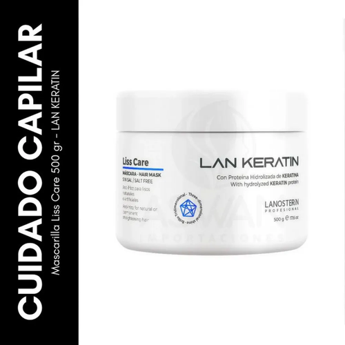 Mascarilla Liss Care 500 gr - LAN KERATIN