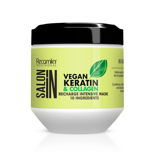 Mascarilla Intensiva Vegan Keratin Collagen Salon in 500gr