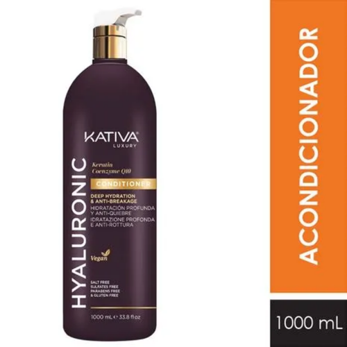 Acondicionador Kativa Hyaluronic Keratina Q10 Botella 1L