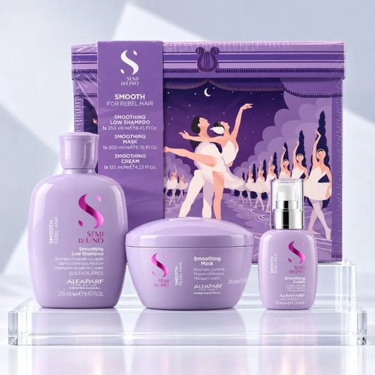 Alfaparf milano semi di lino smooth pack shampoo 250 ml mascarilla 200 ml crema 125 ml
