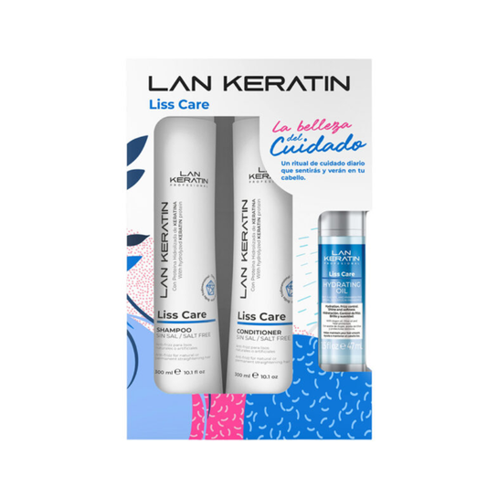 Lan Keratin Liss Care Shampoo Acondicionador y Oleo 47ml