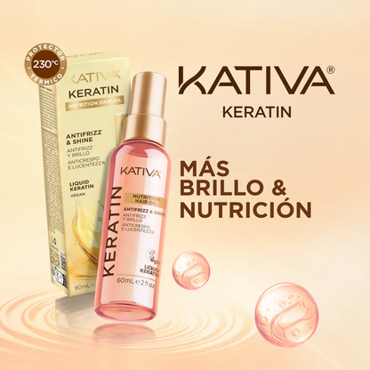 Oleo Premium Nutritivo Kativa Keratina Botella 60 ml