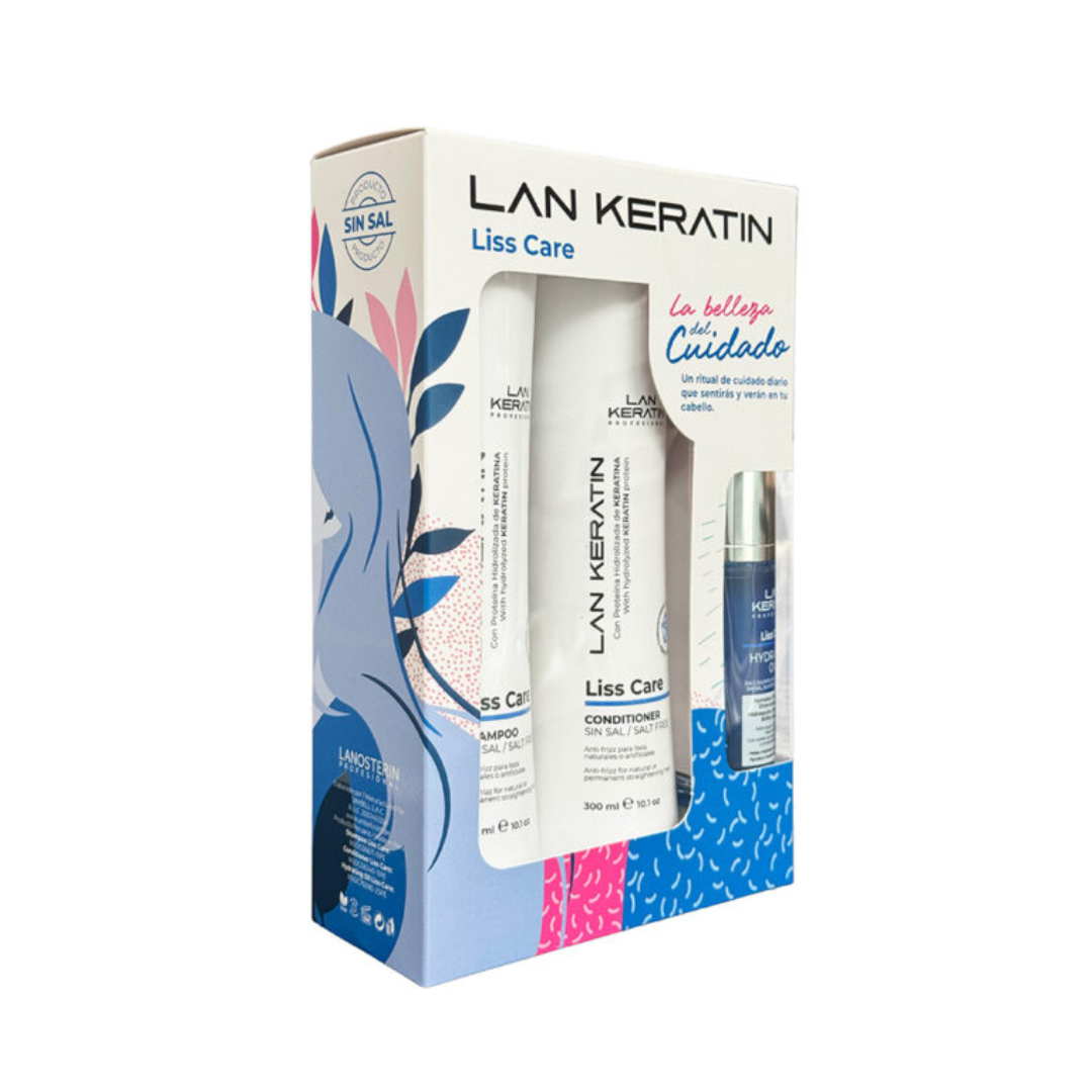 Lan Keratin Liss Care Shampoo Acondicionador y Oleo 47ml