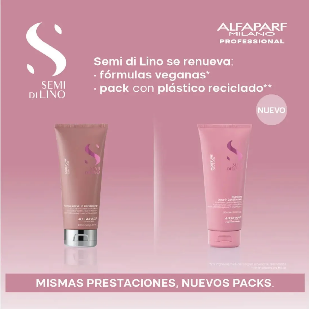 Acondicionador Leave-in Moisture Semi Di Lino 200 ml