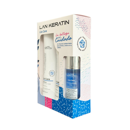 Lan Keratin Liss Care Shampoo Acondicionador y Oleo 47ml