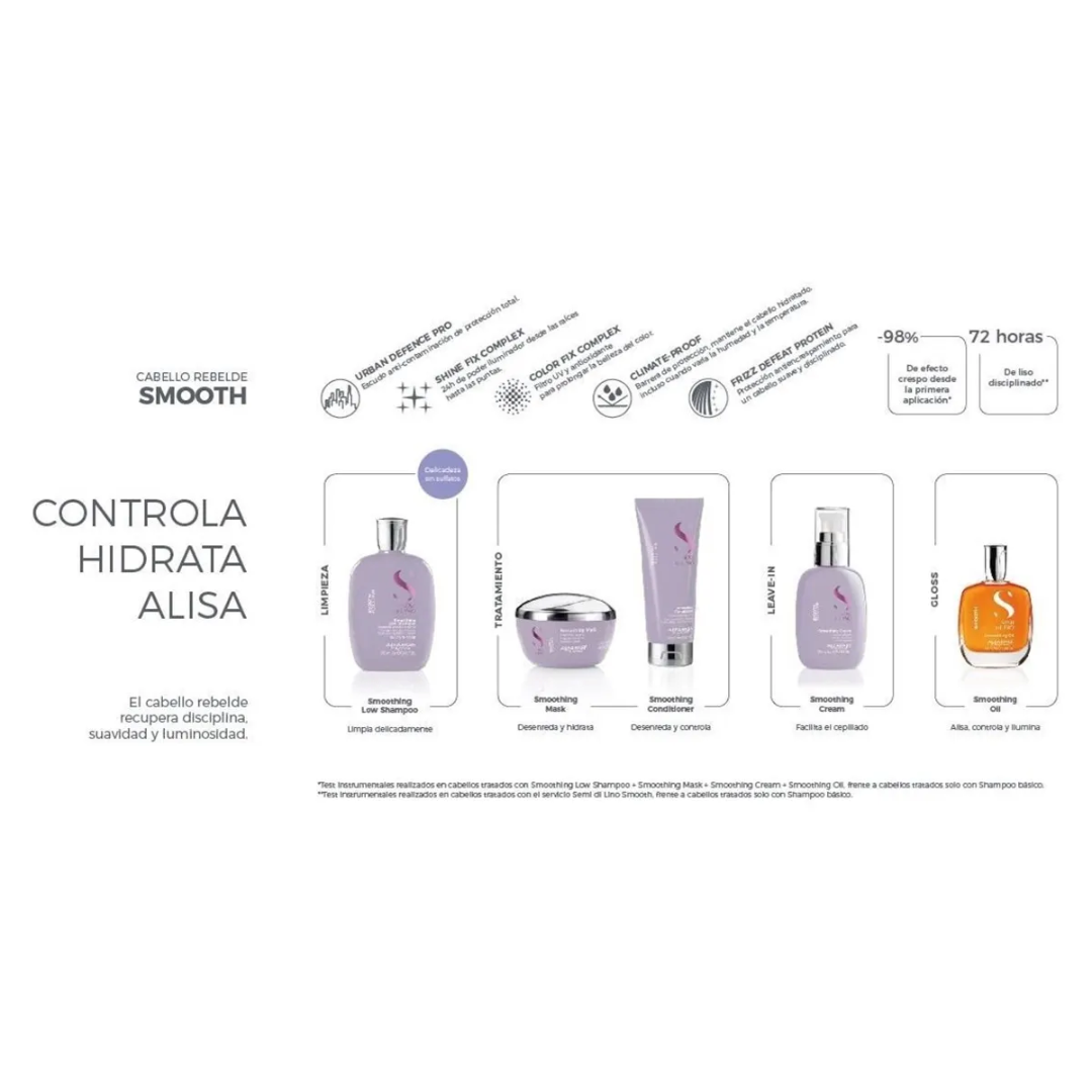 Shampoo Smoothin Low 1 Lt Semi Di Lino Alfaparf