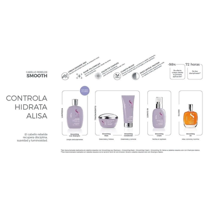 Shampoo Smoothin Low 1 Lt Semi Di Lino Alfaparf