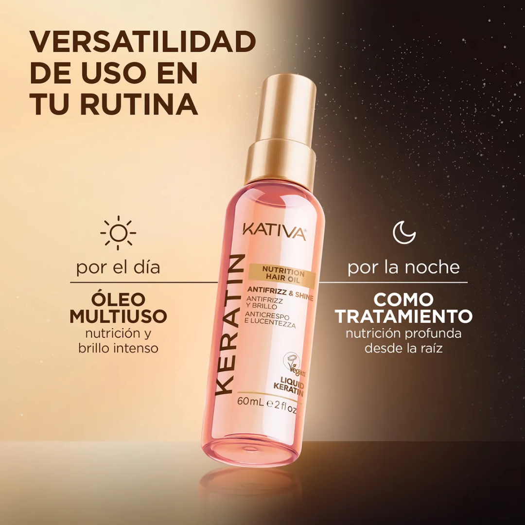 Oleo Premium Nutritivo Kativa Keratina Botella 60 ml