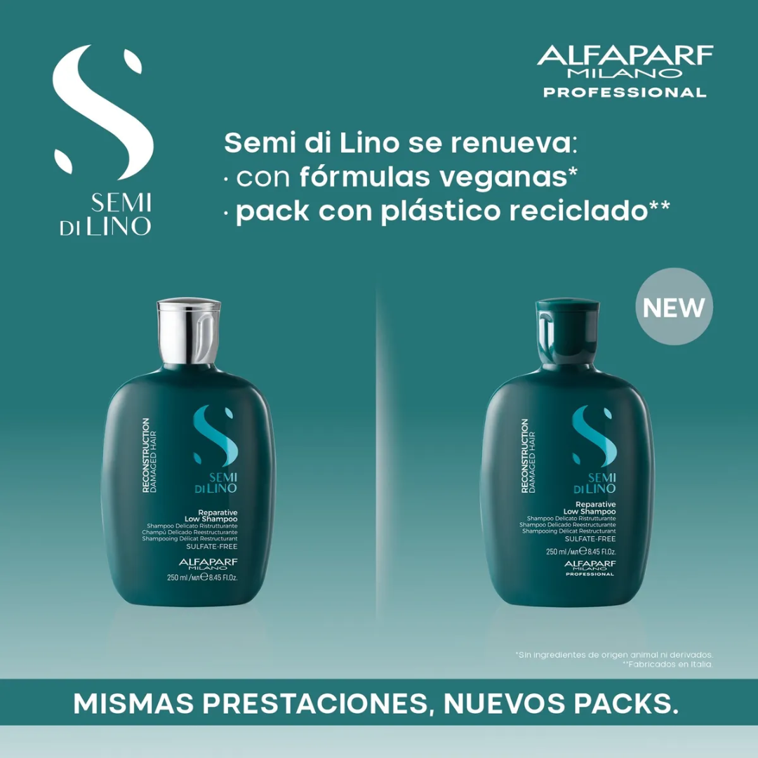 Shampoo Reparador Sin Sal Alfaparf Reconstruction 250ml