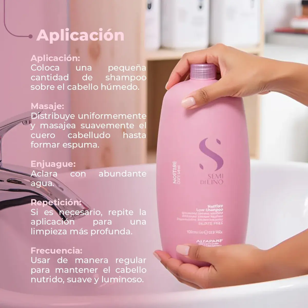 Shampoo para Cabello Nutritive Semi Di Lino 1 Lt
