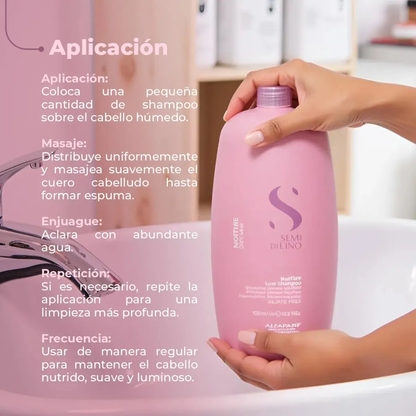 Shampoo para Cabello Nutritive Semi Di Lino 1 Lt