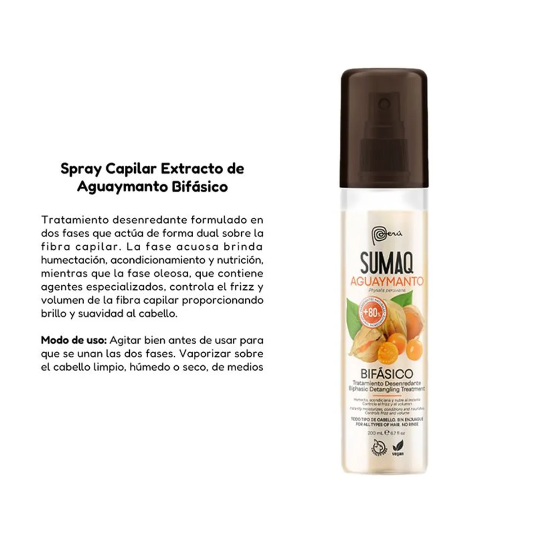 Pack con extracto de Uña de gato + Spray Capilar Aguaymanto